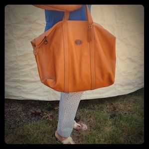 Vintage Longchamp soft bodied Leather Satchel